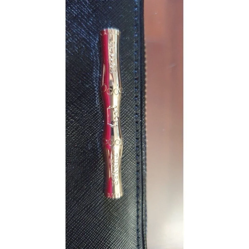 Elaine Turner zip around leather wallet with multiple CC slots